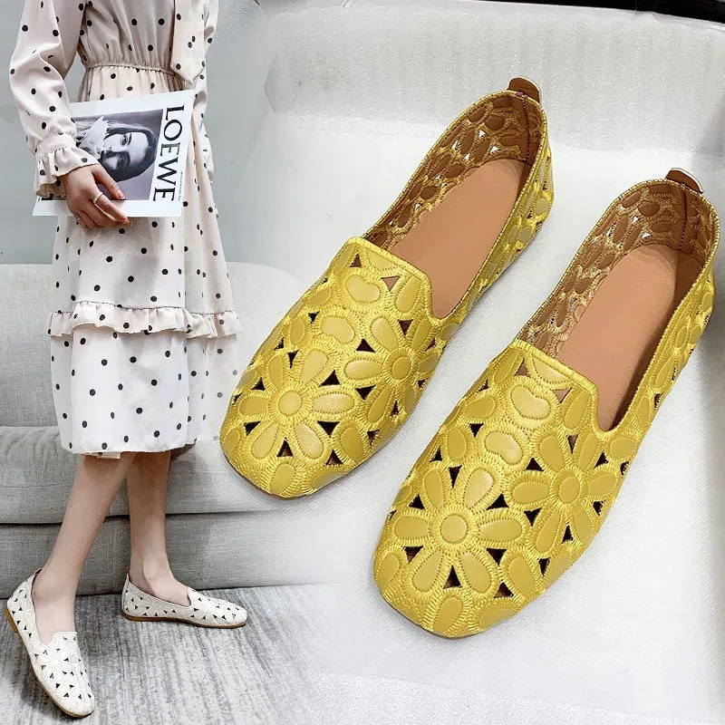 IELGY women's bread shoes Platform loafers casual plaid laces