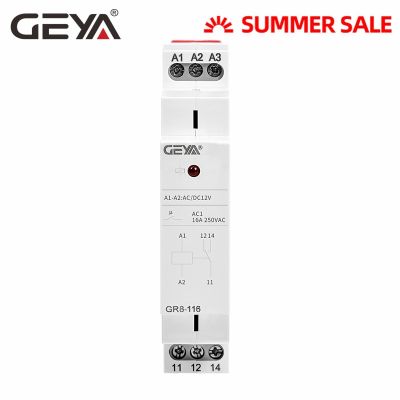 【☊HOT☊】 ACCD TOY STORE Geya รีเลย์ขนาดกลางขนาดเล็ก12V รีเลย์ช่วยควบคุมในอุตสาหกรรม Gr8 Ac Dc12v 1Spdt