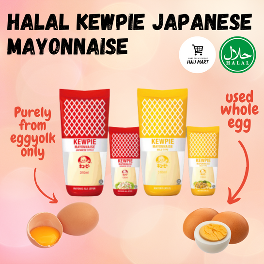 Halal Kewpie Japanese Mayonnaise Japanese Style Mild Rendah Lemak Less