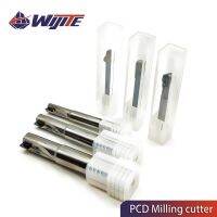 PCD Diamond Milling Cutter คาร์บอนไฟเบอร์ไฟเบอร์กลาส Bakelite Machining Tool วัสดุ CNC Carbide Engraving Bits End Mill