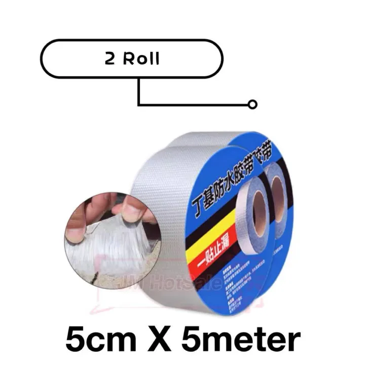 Aluminum Foil Butyl Tape Adhesive Repair Tape Universal Flex Tape Waterproof House Crack Repair