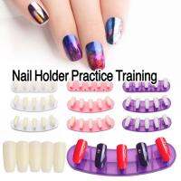 อย่างคุ้ม‼️แท่นเพ้นท์เล็บ 3 ชิ้น Nail Holder Practice Training