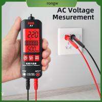 RONGW พกพาสะดวก การทดสอบลวดสด ช่วงคู่ 2000นับ RMS ที่แท้จริง มัลติมิเตอร์แบบดิจิตอล เครื่องตรวจจับแรงดันไฟฟ้า ปากกาไฟฟ้าแบบไม่สัมผัส