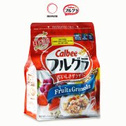 DATE 11 2022 Ngũ cốc trái cây Frugra Calbee Nhật Bản gói 482g
