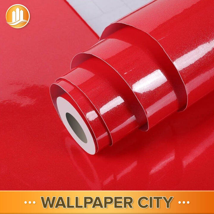 Wall Decor 5m x40cm Glossy Wallpaper for Kitchen Door Cover