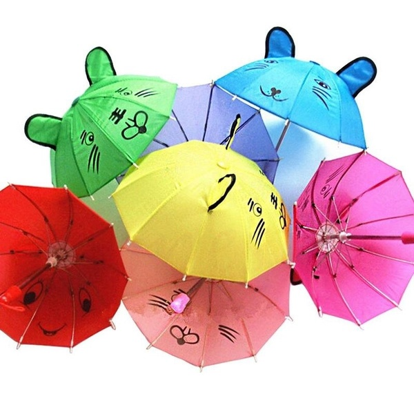 Kids Cute Small Umbrella With Ears Kids Toy Umbrella Random Designs And