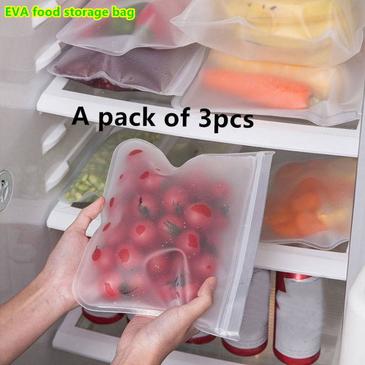 Buy Reusable Translucent Frosted PEVA Food Storage Bag for