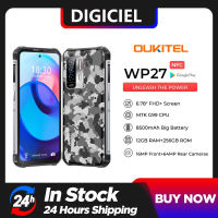 Oukitel สมาร์ทโฟนที่แข็งแรง WP27 12GB + 256GB,6.78 “FHD + 8500 MAh แอนดรอยด์13โทรศัพท์มือถือ64MP โทรศัพท์มือถือ G99 MTK