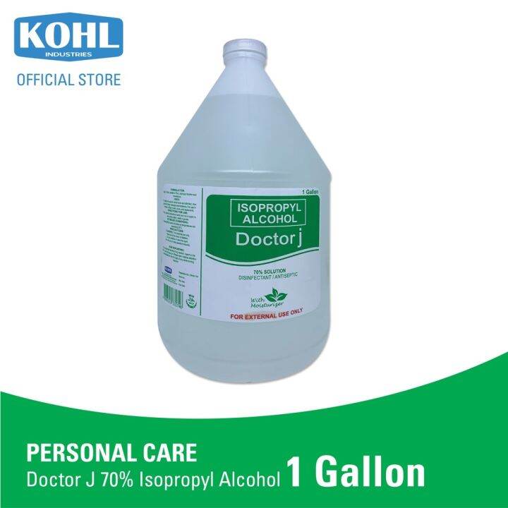 Kohl Industries Corp Doctor J 70 Isopropyl Alcohol 1 Gallon Lazada Ph 9518