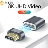 หัวแปลงแม่เหล็ก Hdmi ตัวผู้เป็นตัวเมีย8K 60Hz 48Gbps จากโลหะ