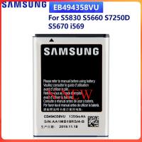 SAMSUNGแบตเตอรี่ทดแทนEB494358VUสำหรับSamsung Galaxy Ace S5830 I569 I579 S5670 S5660 S7250Dแบตเตอรี่ของแท้