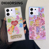 DKHORSING เคสใส่โทรศัพท์ลายสร้างสรรค์สำหรับ INFINIX ZERO 30 5G เคสนิ่ม TPU ซิลิโคนแบบใส Infinix Zero30 5G เคสโทรศัพท์รูปหมีสายรุ้งน่ารัก