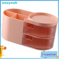 EASYEAH สีชมพูอมชมพู ที่จัดระเบียบโต๊ะอเนกประสงค์ พลาสติกสำหรับตกแต่ง ที่ใส่ปากกาน่ารัก น่ารักน่ารักๆ ที่ใส่ดินสอ ออฟฟิศสำหรับทำงาน