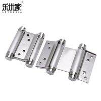 Free Door Hinge Double-sided Door Hinge Automatic Door Self Closing Hinge Stainless Steel Double Open Spring Fence Dedicated Door Hardware  Locks