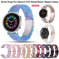 {TATLLr}เรซิ่น20มม. สำหรับ Samsung Galaxy Watch4 40 44คลาสสิก42 46มม. Smartwatch สายรัดข้อมือ Huawei Honor Magic2 GT2 GT 2 GT3 42มม.