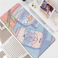 Large Gaming Mouse Pad Kawaii Mousepad Gamer Accessories PC Computer Keyboard Mouse Pad 30x80cm Big Size Molang Desk Mat