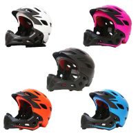 Integrally-Mold Safety Childrens Bicycle Helmet MTB Riding Scooter Enduro Rider Helmet Kids Off Road Bike Cap Full Face Cyclist