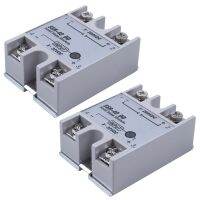 เฟสเดียวโซลิดสเตตรีเลย์ DC-DC SSR-40DD 40A DC3-32V สีขาวเงิน