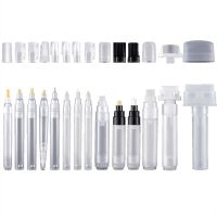 Set Of 14 Fillable Blank Paint Touch Up Pen Markers Refillable Paint Pen Clear Empty Markers Empty Paint Tube Pens