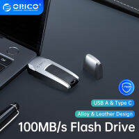 ORICO USB 3.0 100เมกะไบต์/วินาที USB Flash Drive 64GB โลหะหนัง Drive Type C 256GB 128GB 64GB 32GB USB Stick Pendrive