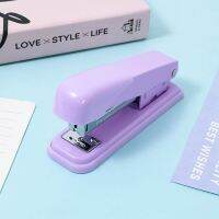 12#Simple Macaron Kawaii Stapler High Quality School Office Binding Tools Stationery Supplies Staplers Punches