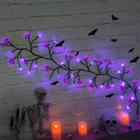 ฮาโลวีน45สาขา Garland Led String Light Horrible Vine Party โคมไฟเตาผิงแมงมุมค้างคาวไฟ Fairy สำหรับ Garden Yard Decor