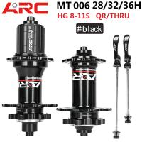 ARC MT006จักรยาน Hub Mtb Hub Qrthru 28H 32H 36H Ultra Light เบรค HG 8-11ความเร็ว4 Pawl แบริ่ง Hub จักรยานอะไหล่