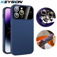 KEYSION Shockproof Case for iPhone 15 Pro Max 15 Plus Camera Lens Protector Phone Cover for iPhone 15 14 Plus 13 12 11 Pro Max