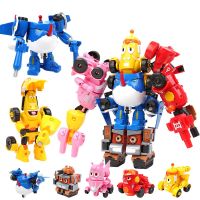【CW】Creative Funny Animal Larva Robot Transformation Toys Mecha Figures Assembly Deformation Warrior Children Toys Birthday Gifts