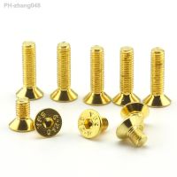 10pcs DIN7991 Grade 12.9 Plating Titanium Gold Flat Head Allen Bolts M2 M2.5 M3 M4 M5 Countersunk Head Hex Socket Screws