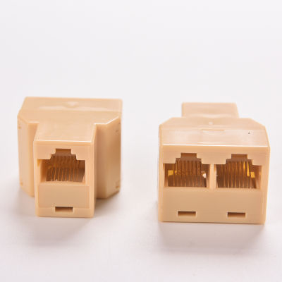 UNI 🔥Hot Sale🔥2X DZ517 RJ45 6 Ethernet cable LAN Port 1 to 2 Socket Splitter Connector Adapter
