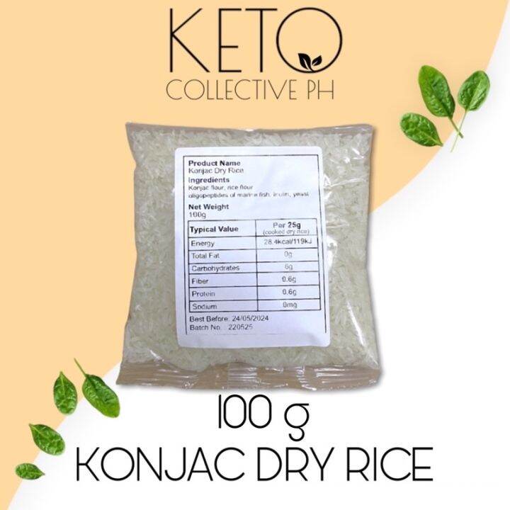 Konjac Dry Rice 100g Dried Shirataki | Lazada PH