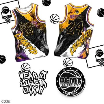 LAKERS JERSEY TRIBUTE FOR KOBE BRYANT BLACK MAMBA CODE DLMT010