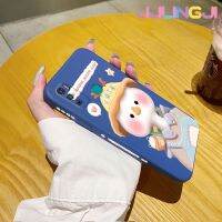 Jlingji เคสสำหรับ Infinix Hot 9 Play X680การ์ตูนน่ารัก Duck Square เคสขอบซิลิโคนของเหลวแบบออริจินัลเคสตัวปกป้องกล้องถ่ายรูปเลนส์คลุมทั้งหมดเคสฝาหลังเคสนิ่ม