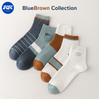 ถุงเท้าข้อสั้น รุ่น BlueBrown  มีให้เลือก 5 ลาย ถุงเท้า ถุงเท้ามินิมอล ถุงเท้าแฟชั่น ถุงเท้าญี่ปุ่น ถุงเท้าทำงาน ถุงเท้ามินิมอล HappyHowdy