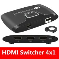 4x1 HDMI Switcher HDMI Switch 4x1HDMI Switcher 4 In 1 Out 4 Port Video HDMI Box Splitter 4k 1080p For HDTV PS3 DVD