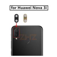 2ชิ้นสำหรับ Huawei Nova 3i เลนส์กระจกกล้องถ่ายรูปเลนส์กระจกกล้องถ่ายรูปกล้องด้านหลังพร้อมอะไหล่ซ่อมใช้แทนกาว