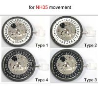 การเคลื่อนไหวของนาฬิกา + แผ่นวันที่สำหรับ NH35A เคลื่อนไหวอัตโนมัติกลไกปฏิทินการเคลื่อนไหวหน้าปัดนาฬิกาอุปกรณ์เสริม