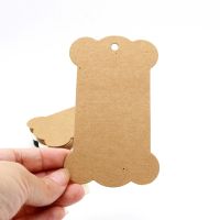 50Pcs New 6.2X10.5Cm Kraft Blank Bone Shape Packaging Hang Tags Wedding/Birthday Party Candy Boxes Price Tags Labels