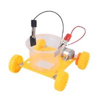 Kids DIY Saltwater Power Car Model Scientific Experiment Kit Educational Toys DIY Learning Toys Construct Robot Car Great Gifts