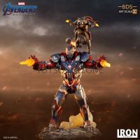 Iron Patriot and Rocket: Avengers Endgame BDS 1/10Scale Statue by Iron Studios