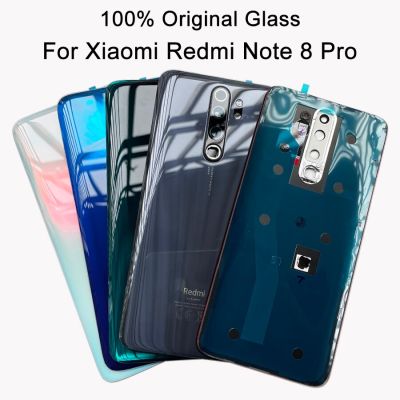 Original Battery Cover For Xiaomi Redmi Note 8 Pro Back Glass Rear Door Housing Case Panel With Camera Lens Adhesive Sticker