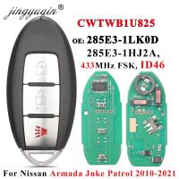 CWTWB1U825 Jingyuqin CWTWB1U773สำหรับนิสสัน Armada Juke Patrol 2010-2021ลูกบาศก์433Mhz คีย์สมาร์ทจากระยะไกล Fob 285E3-1LK0D ID46 3BTN