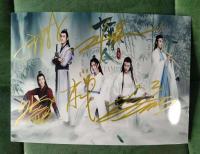 Chen Qing Ling YIBO Xiao Zhan ลายเซ็นกลุ่มภาพถ่าย5*7 122019