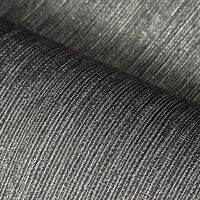 ∈℡❈ Metallic Black Plain Faux Grasscloth Textured Wallpaper Vinyl Solid Color Dark Grey Wall Paper Bed Room Decor