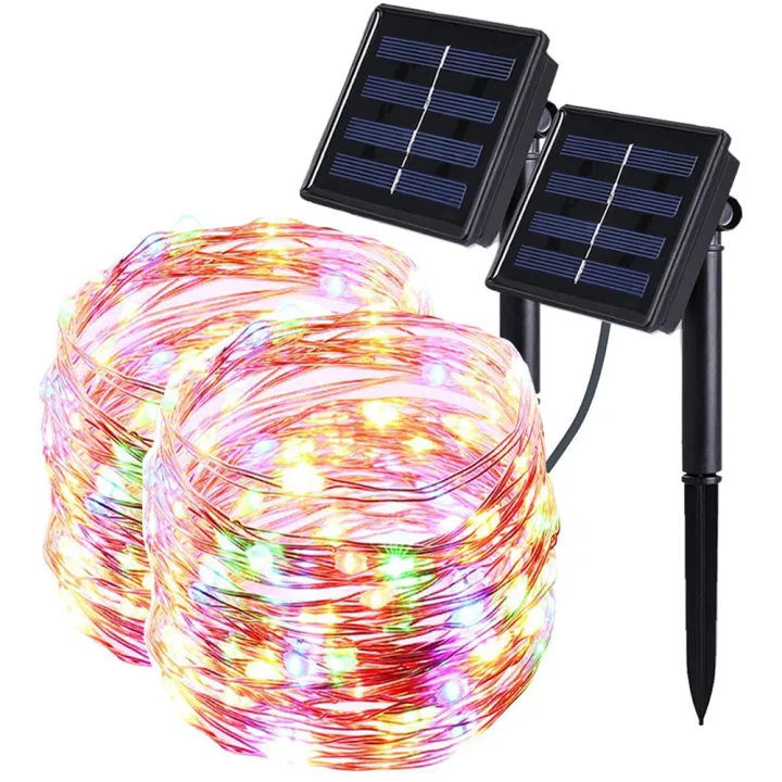 50/300LED Lampu Outdoor Lampu untuk Liburan Natal Dekorasi Garland