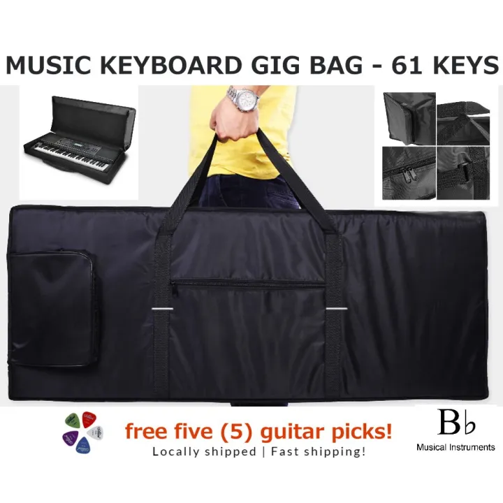 61 Keys Keyboard Bag Piano Padded Gig Bag Musical Case for Electric