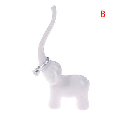 Rings Jewelry Rack SwanElephant Display Stand Modeling Craft Supplies Deco Jewelry Holder Figurines Miniatures Storage Decor