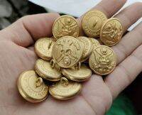 tomwang2012.12PCS LOT WWII US ARMY 1965-PRESENT CLASS A DRESS UNIFORM BRASS BUTTON 23MM