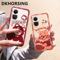 DKHORSING เคสโทรศัพท์สำหรับ OPPO Reno 10 / Reno10 Pro / Reno10 Pro + ตัวการ์ตูนน่ารักใหม่ลายหมีสตรอเบอร์รี่กล้องปกป้องเคส OPPO Reno กันกระแทก10 5G เคสซิลิโคนนิ่มฝาครอบ Oppo Reno 10Pro บวก5G